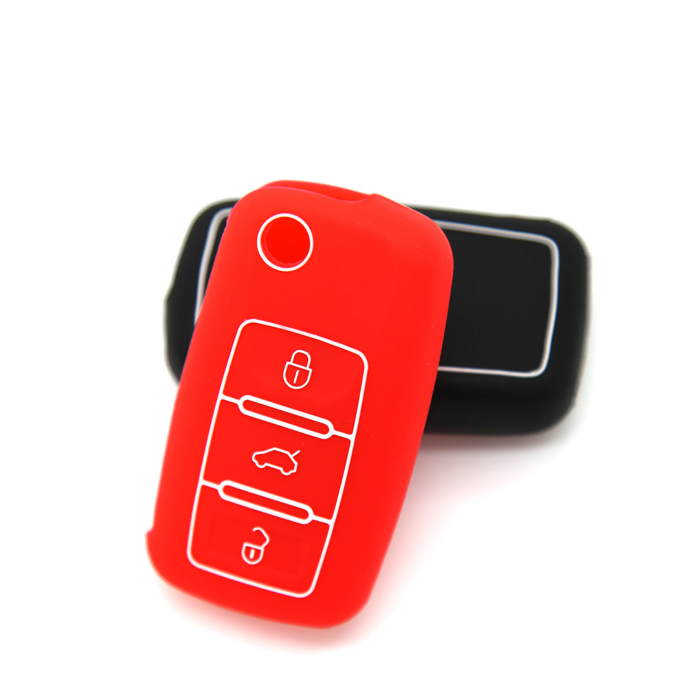 Skoda key cover,silicone car key case skoda 100% Natural sillicone