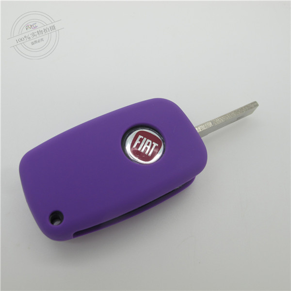 Fiat car key case, excellent silicone key covers for brand car,hot sale silicone products