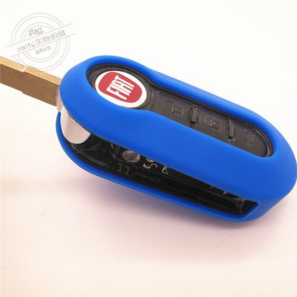 Fiat car key cover, low price key covers for Fiat, excellent silicone key case, made in China,without logo,colorful car key shell
