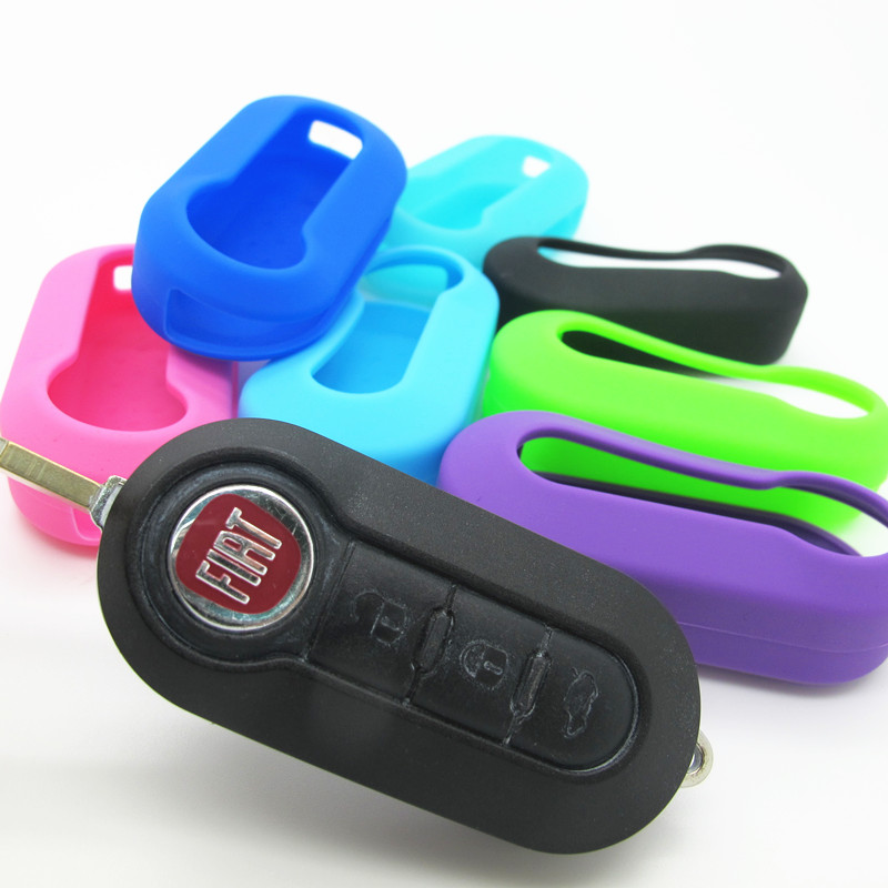 Fiat car key cover,auto comfortable touch key case,hot sale car key cover,black car key protector