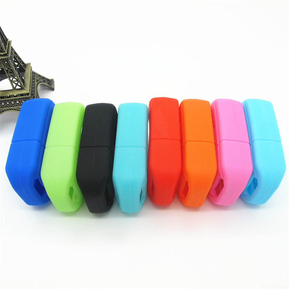 Fiat car key covers, silicone car key protector,waterproof car key case, colorful remote car key casing