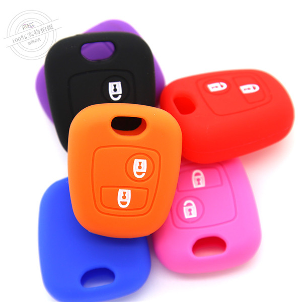 Citroen car key case, silicone car key covers made in China, newest car key covers, light car key accessories