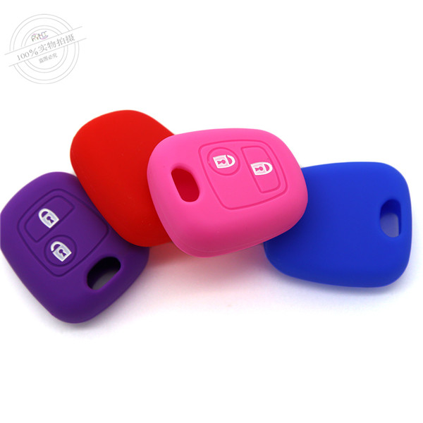 Citroen silicone key protector,waterproof car key covers, remote silicone car key case, colorful car key accessories