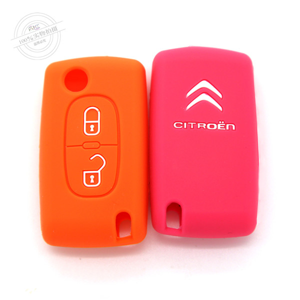 Citroen silicone car key covers, durable silicone key covers for Citroen