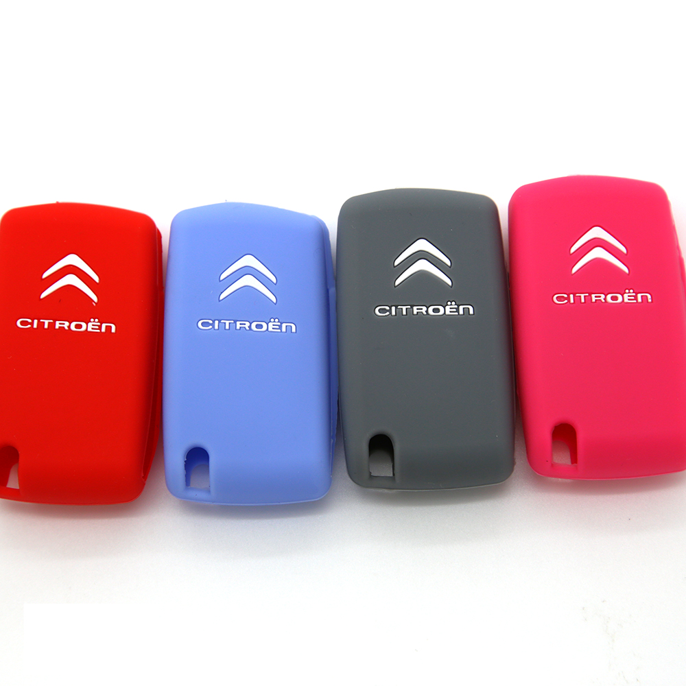 Citroen car key case, high quality silicone car key protector, China silicone wholesaler car accessories, the most pupular silicone products