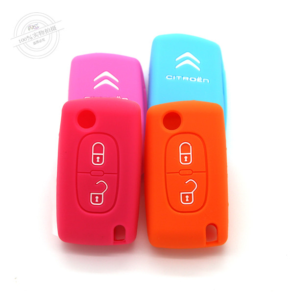 Citroen silicone car key covers, durable silicone key covers for Citroen