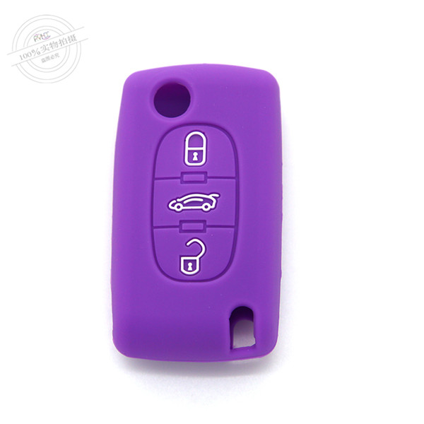 Citroen car key covers, waterproof silicone key protector for car, remote control key covers