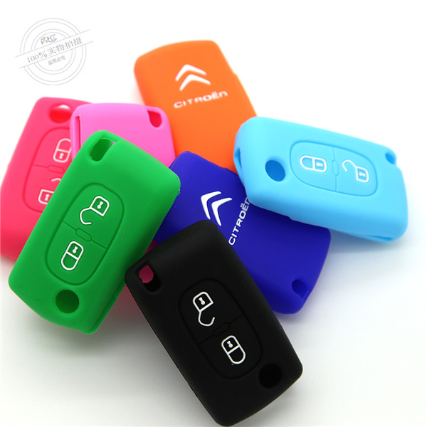 Citroen car key covers, silicone car key wallet, the most popular silicone car key protector