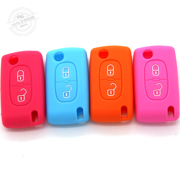 Citroen car key covers, silicone car key wallet, the most popular silicone car key protector