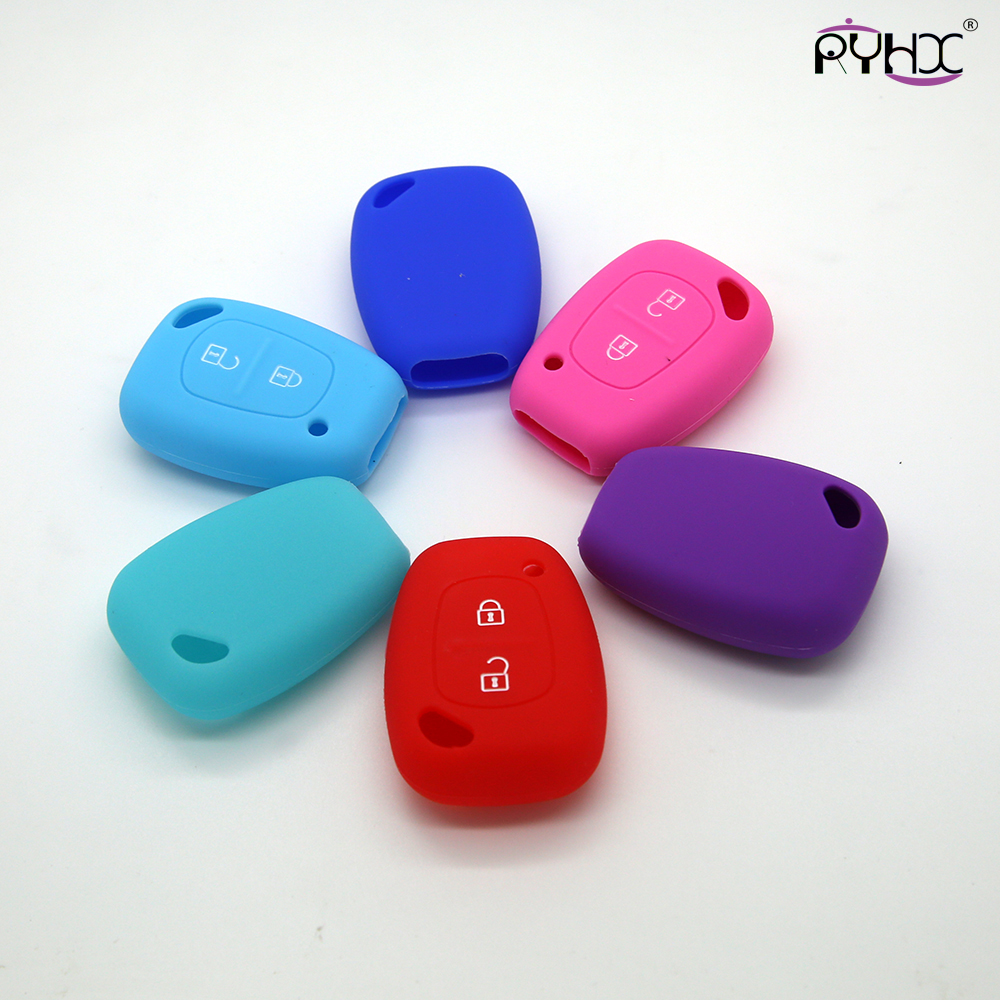 Renault car key remote covers, silicone car key case for renault, best silicone car key protector, red,2 buttons car key covers