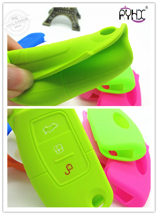 Ford plastic car key cover,silicone key case,remote car key case