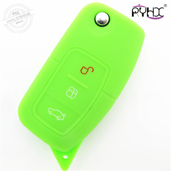 Ford silicone car key case,plastic key cover for ford,plastic car key wallet