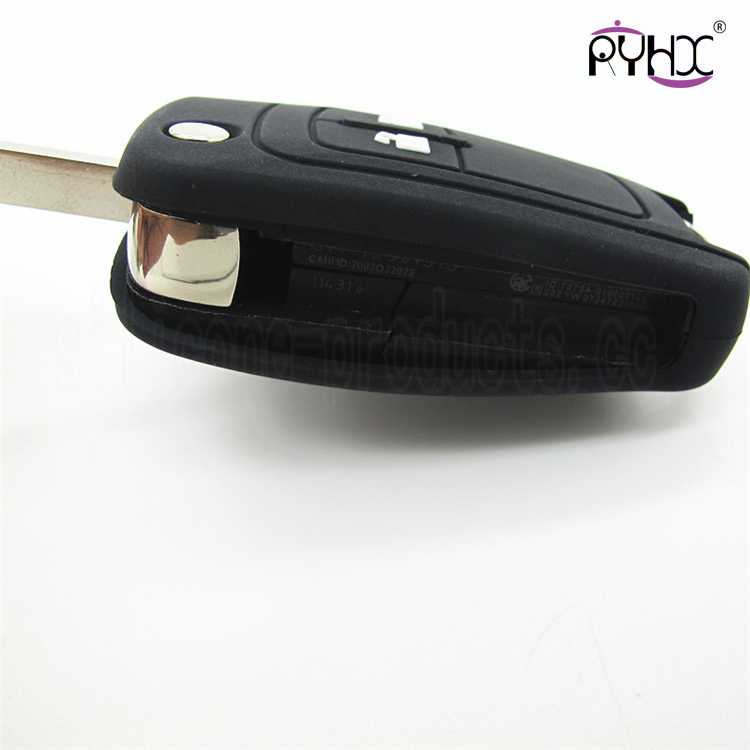 Chevrolet car key silicone cover, silicone key case for chevy, hot sale chevy silicone key protector, cheap silicone key fob covers