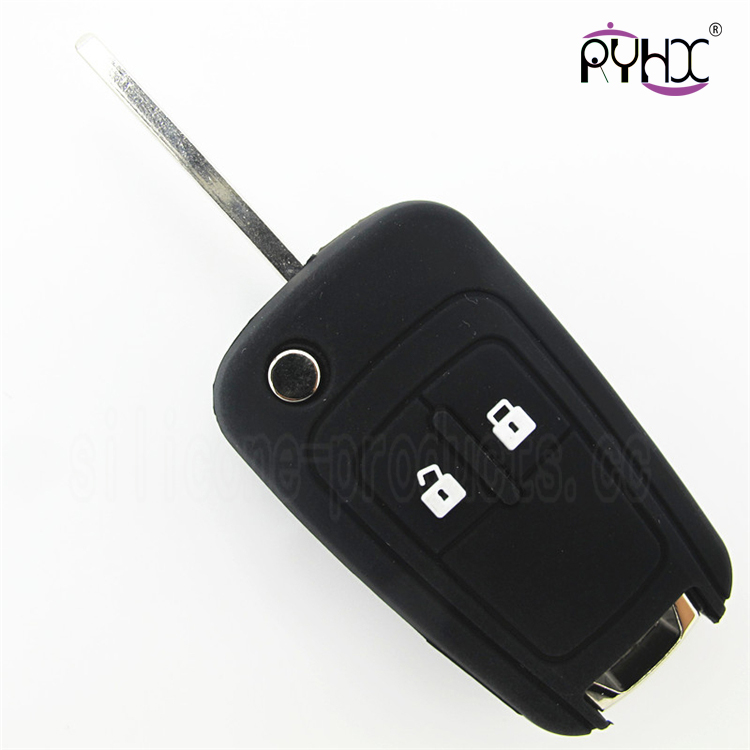 Chevrolet car key silicone cover, silicone key case for chevy, hot sale chevy silicone key protector, cheap silicone key fob covers
