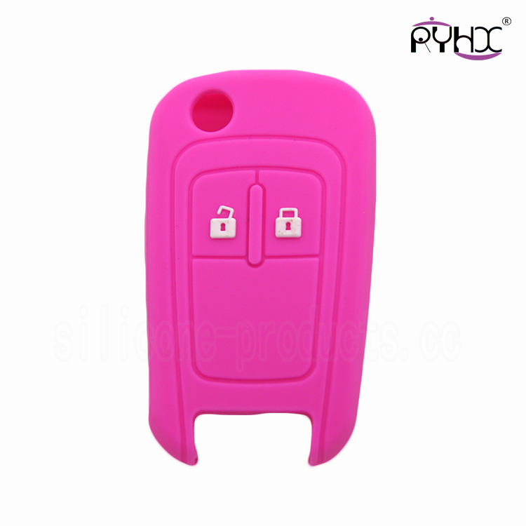 Chevrolet silicone car key sets, hot sale car key covers, small key case for car, special colors key shell
