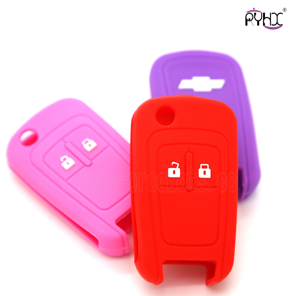 Chevrolet car key protective silicone covers, non-toxic car key case, beautiful color car key protective cover made in China