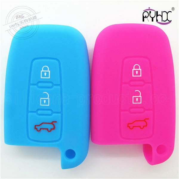 Hyundai car key silicone shell, high cost performance silicone key case, wholesale silicone car key covers,light key silicone protector for Hyundai