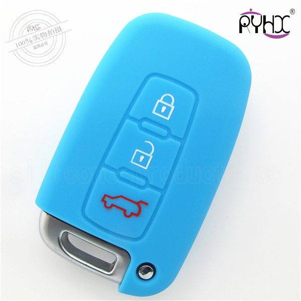 Hyundai silicone car key casing, durable car key silicone covers, wholesale silicone key covers for car, car key silicone protector for Hyundai