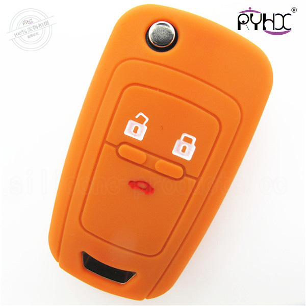 Chevrolet Cruze auto key silicone protector, silicone auto key remote case, car key silicone cover for Cruze, blue