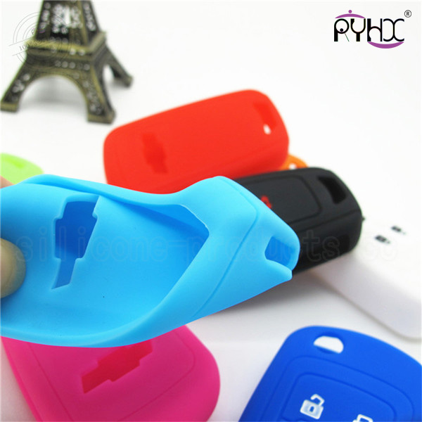 Chevrolet Cruze silicone car key sets, auto key silicone case, waterproof and dust-proof silicone car key cover, 3 buttons key silicone cover for Cruze