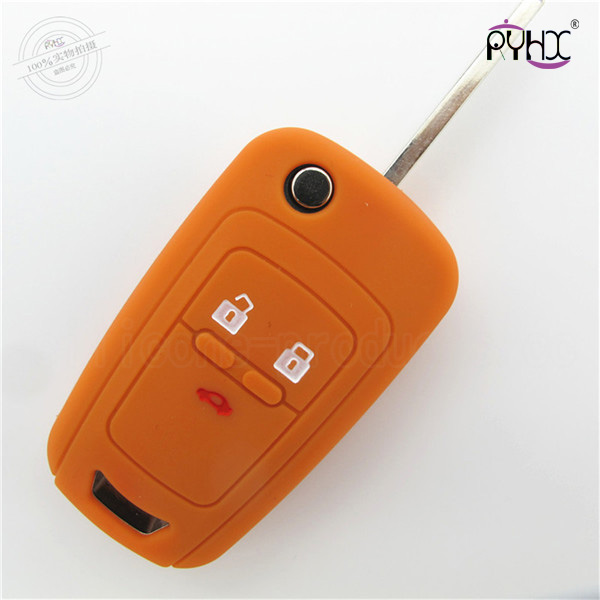 Chevrolet Cruze car key silicone shuck, silicone car key pouch for cruze, key remote silicone cover for cruze