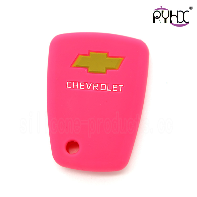 Chevrolet car key case, silicone car flip key cover, waterproof car key silicone shell