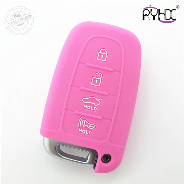 Hyundai silicone car key shell, high cost performance silicone car key shuck, the best car key silicone covers,colorful car key silicone case for Hyundai 