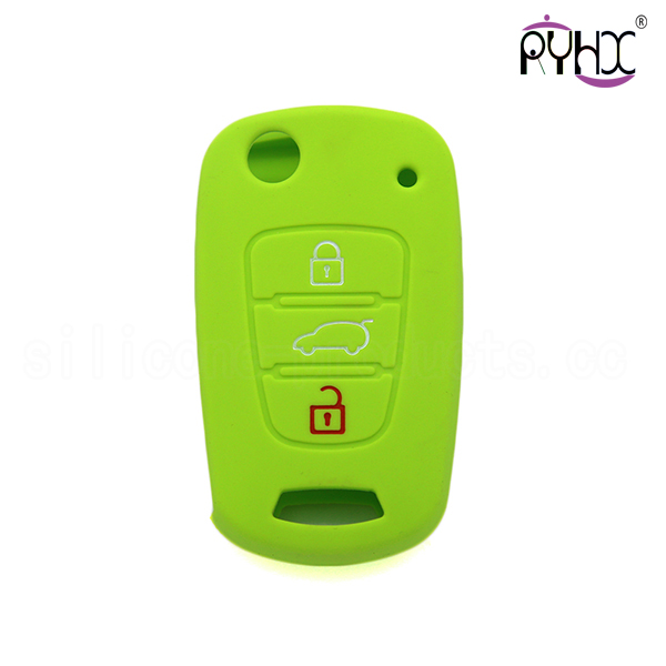 High Quality silicone rubber car key cover ​for KIA Rio K2 K5 Sorento Soul Sportage Shuma(3 button).