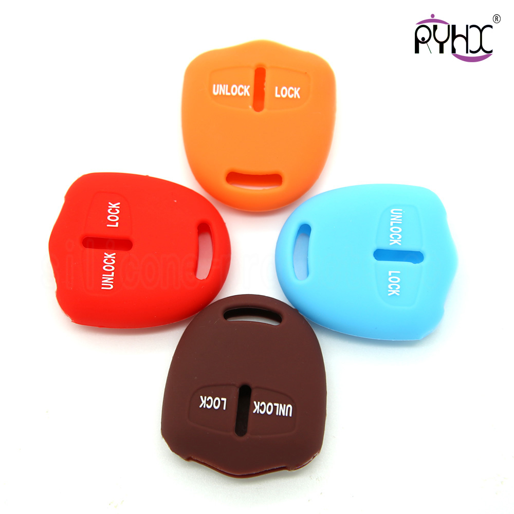 Mitsubishi silicone car key bag, car key protective skin for Mitsubishi, key silicone casing for Mitsubishi, red,2 buttons