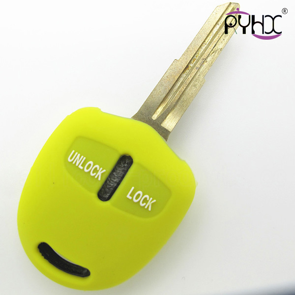 Mitsubishi key silicone protective case, silicone OEM key cover, colorful silicone key shell for car, multi-functions key silicone casing
