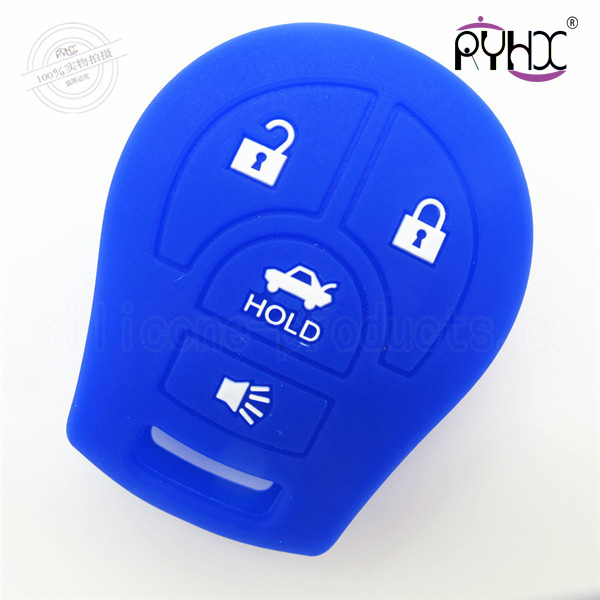 Nissan SYLPHY silicone key shell, silicone material key case for car, good flexibility car key silicone protective covers