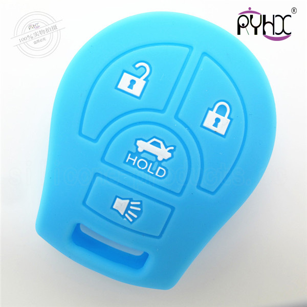 Nissan SYLPHY silicone key shell, cheap car key silicone covers, 4 buttons