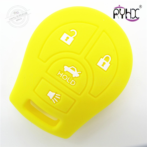 Nissan SYLPHY silicone key shell, cheap car key silicone covers, 4 buttons