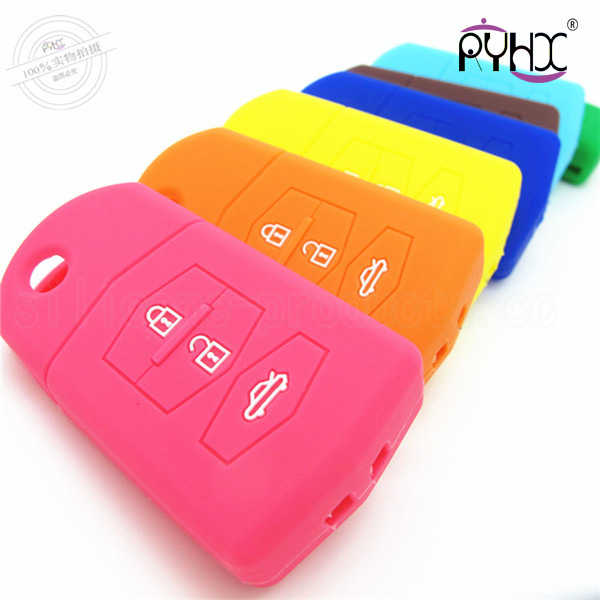 Mazda M6 silicone key covers, low price car key silicone case, multi-functions car key silicone sleeve