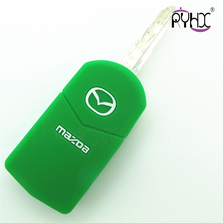 Mazda M6 car key silicone skin, wholesale silicone protective cover for car, environmental protection car key silicone case, colorful silicone car key fob covers