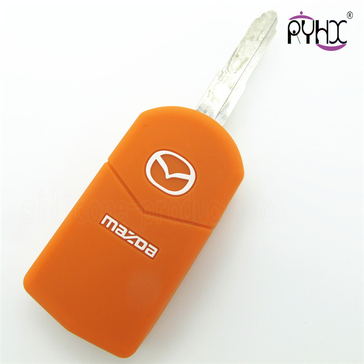 Mazda M6 car key silicone covers, silicone material non-toxic key protector, cheap car key silicone shell for Mazda 3 buttons