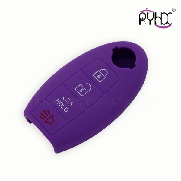 Nissan silicone key case, wholesale key silicone covers made in China, non-toxic car key silicone protector