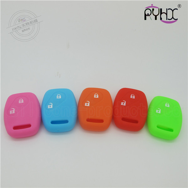Honda Accord car key silicone case, waterproof key silicone skin for Honda, hot sale car key silicone cover, special colors wholesale key silicone shell