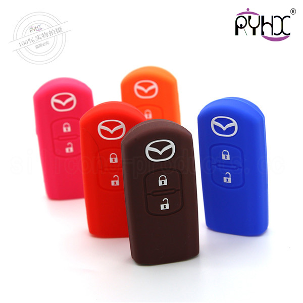 Mazda car key silicone shuck, factory silicone car accessories, fashionable key silicone casing for Mazda.