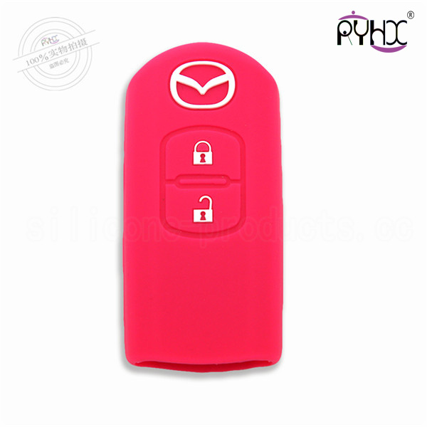 Mazda silicone key shell, car key silicone wholesale covers, long lifespan silicone key casing for car.