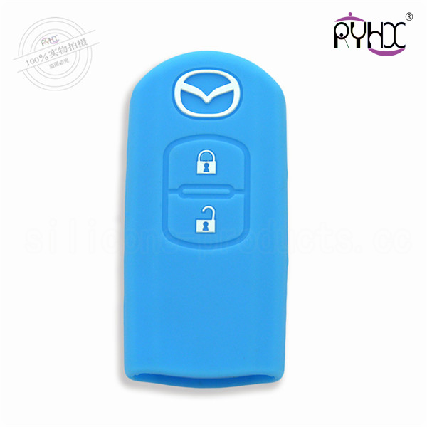 Mazda car key silicone shuck, factory silicone car accessories, fashionable key silicone casing for Mazda.
