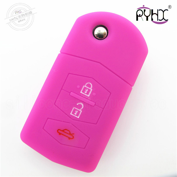 Mazda silicone car key OEM casing, waterproof car key silicone covers, key silicone protective covers, blue