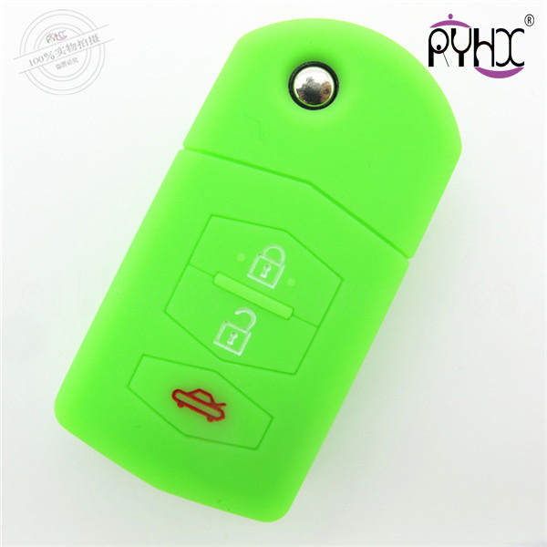 Mazda silicone car key OEM casing, waterproof car key silicone covers, key silicone protective covers, blue
