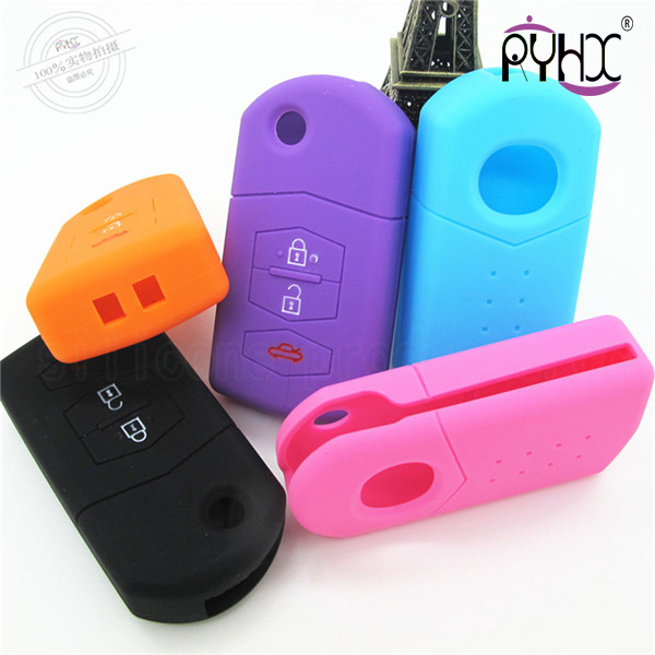 Mazda car key silicone case, fashionable key shell in China,wholesale car key covers, low price key shuck.