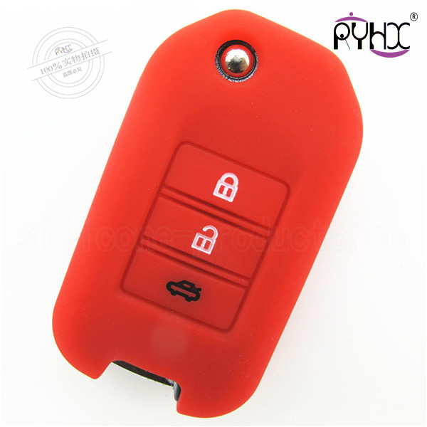 Honda car key silicone sleeve, silicone car key case for Honda Accord/City, car key silicone protector