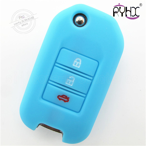 Honda key silicone covers, high quality key silicone case, waterproof key protective skin for honda, multi-functions key covers.