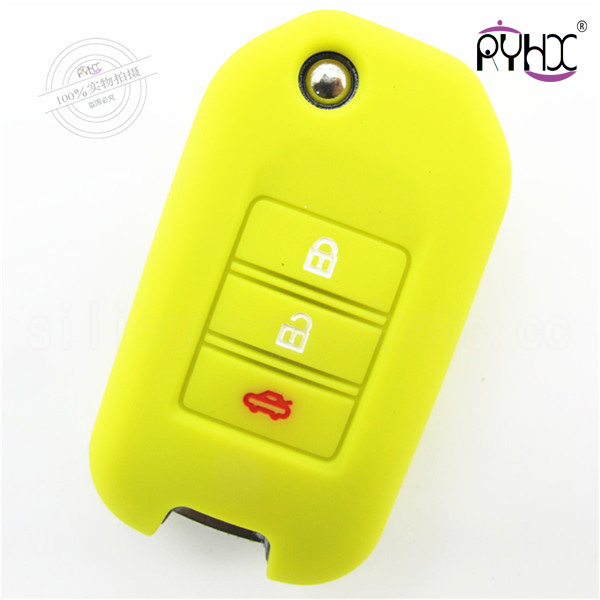 Honda silicone key case, wholesale car key silicone covers in China, durable car key fob silicone covers,shell, comfortable key skin.