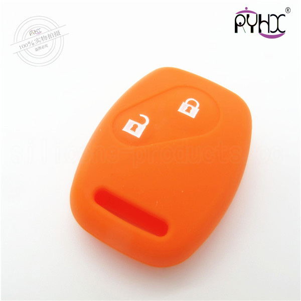 Honda car key silicone shell, low price car key silicone protective covers, red key silicone case for Honda