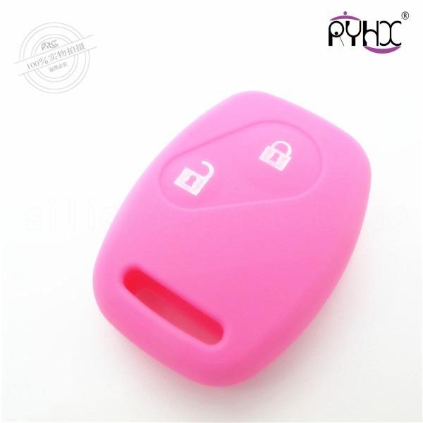 Honda car key silicone shell, low price car key silicone protective covers, red key silicone case for Honda