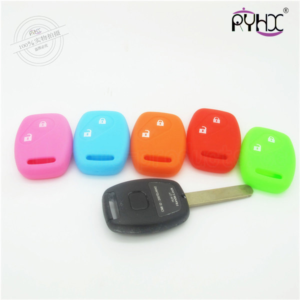 Honda silicone key shell, waterproof car key silicone case, car key protective cover for Honda 2 buttons